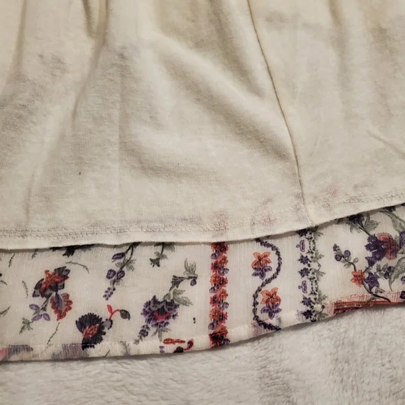 Umgee Cream and Patterned Long Sleeve Top - Picture 6 of 6